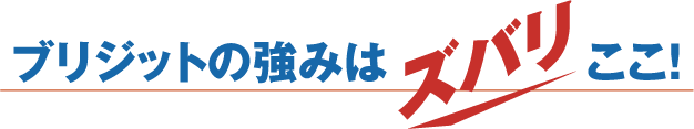 ブリジットの強み